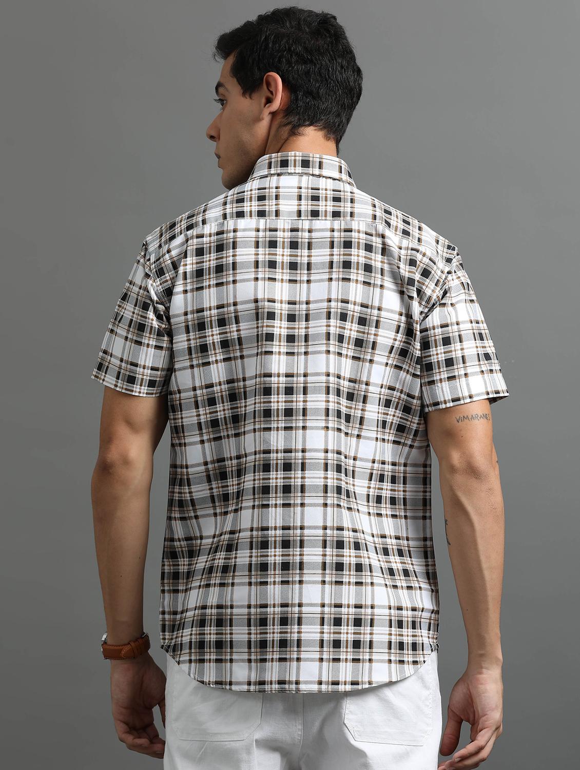 men checkered cotton casual shirt - 21305495 -  Standard Image - 1