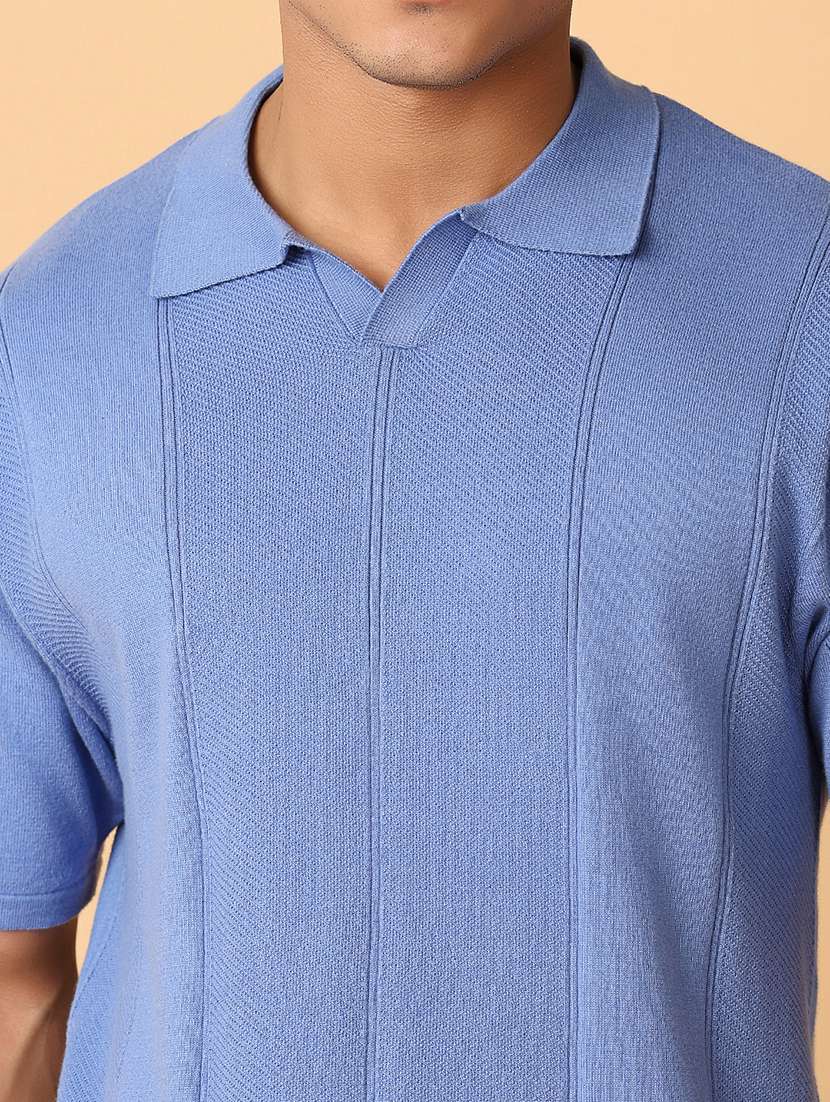 men solid short sleeves polo t-shirt - 21305544 -  Standard Image - 4