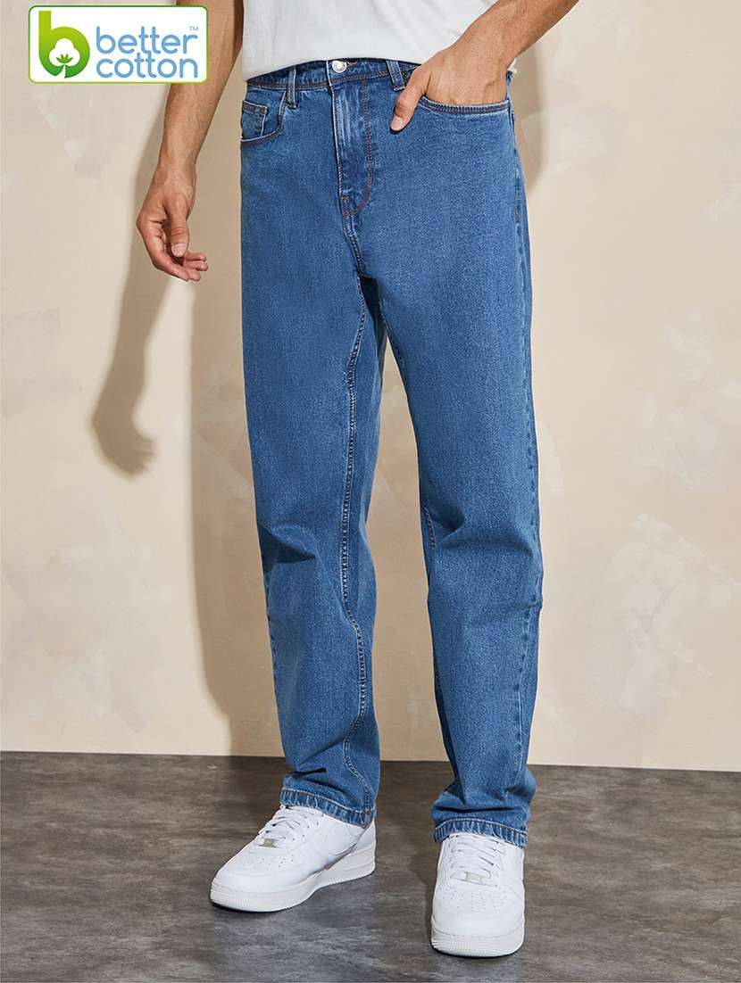 men light blue denim jean