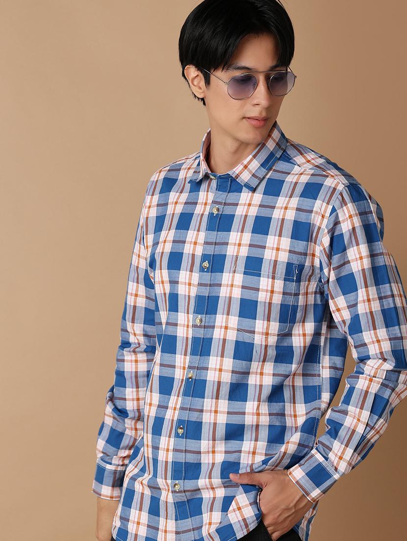 men checkered cotton casual shirt - 21307698 -  Standard Image - 1