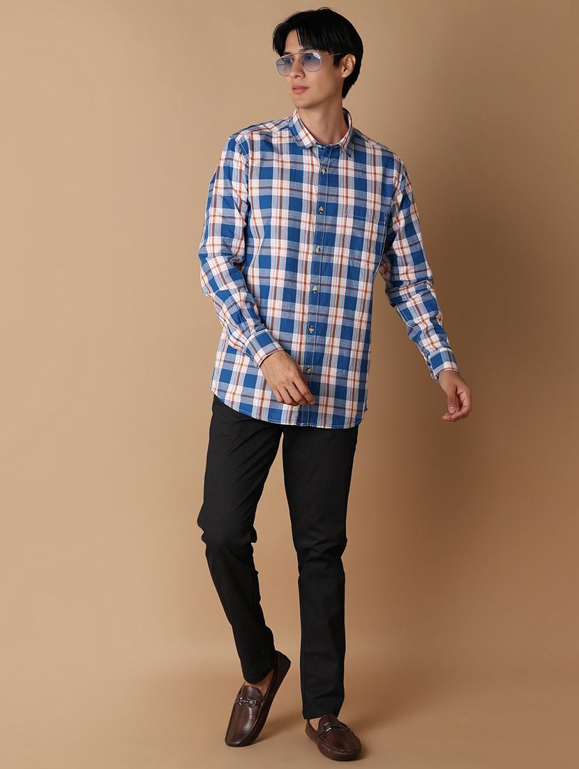 men checkered cotton casual shirt - 21307698 - Standard Image - 4