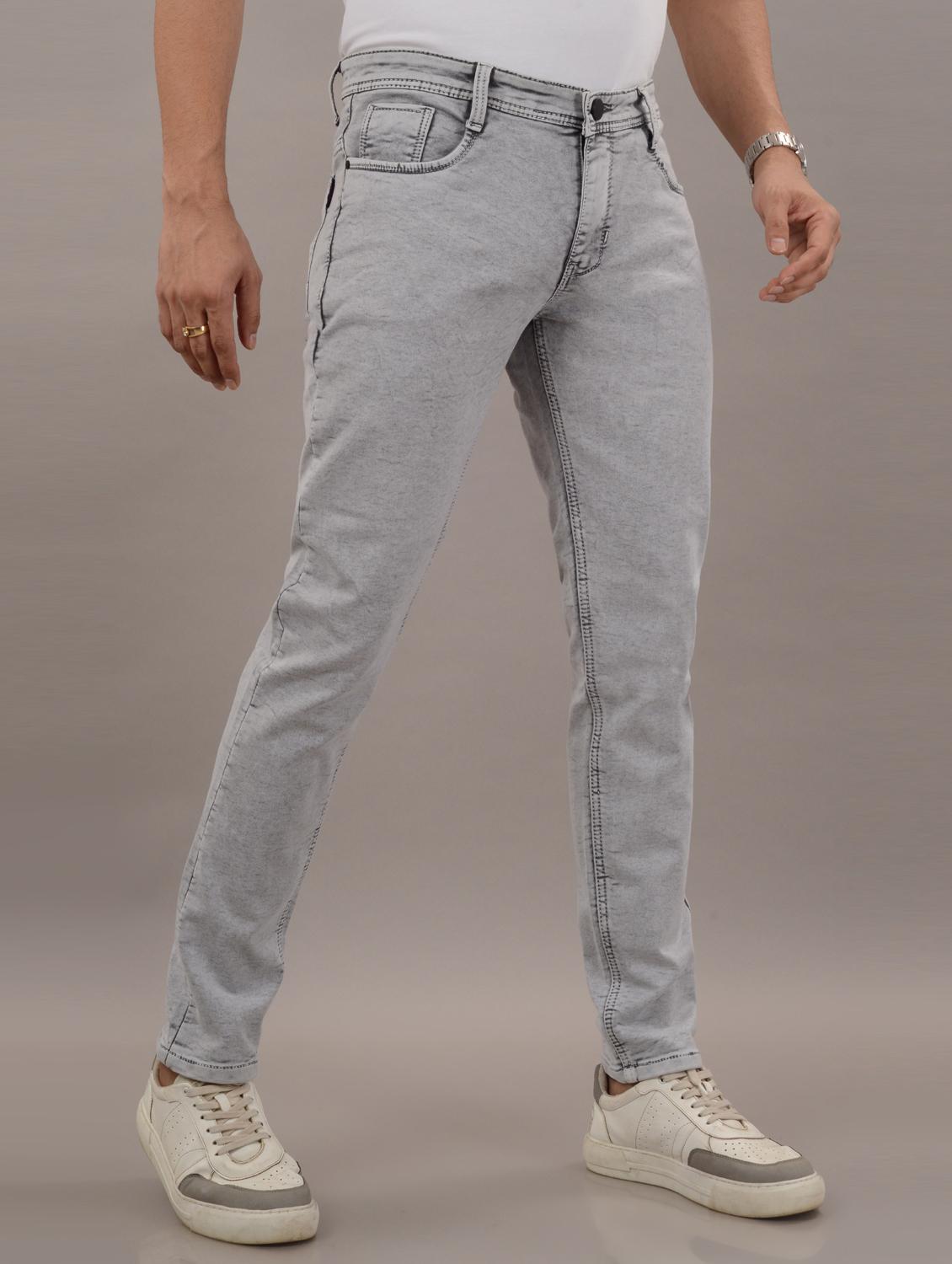 men mid rise plain jeans - 21307999 -  Standard Image - 1
