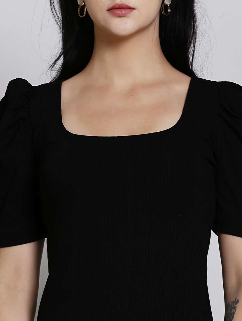 women black polyester bodycon dress - 21308002 - Standard Image - 4