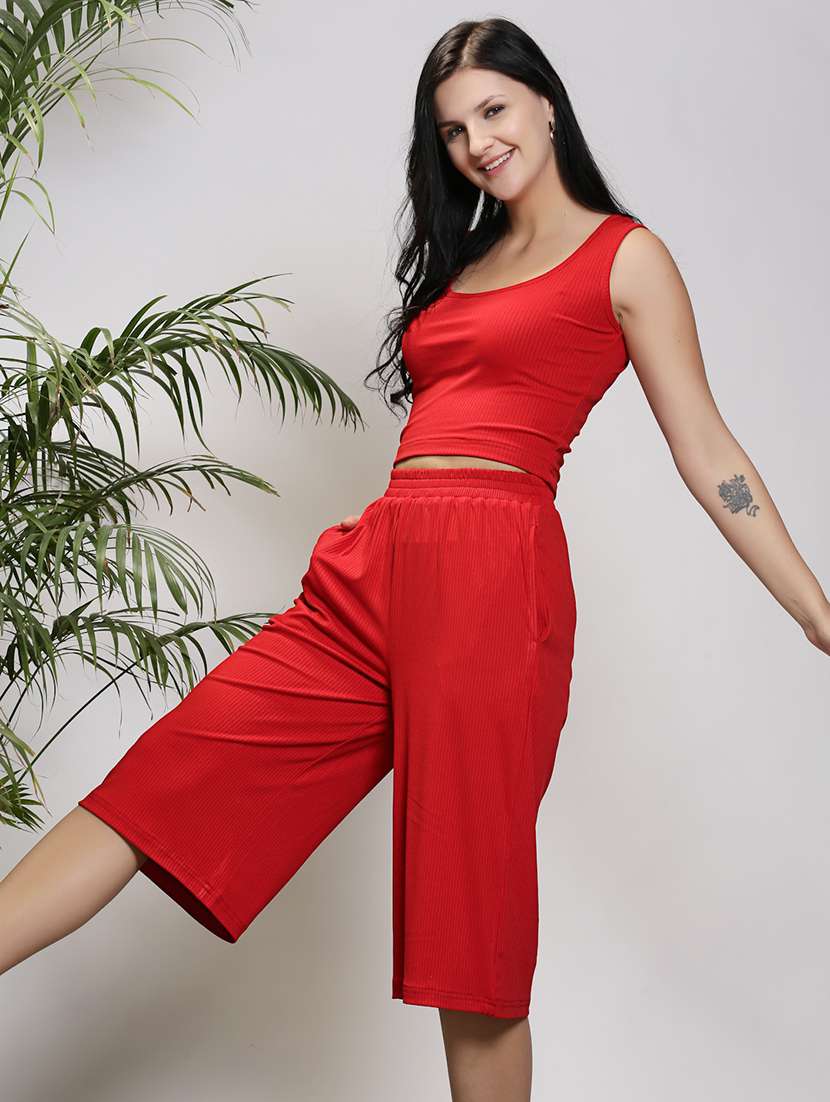 women pack of 2 solid sleeveless crop top - 21308024 -  Standard Image - 6