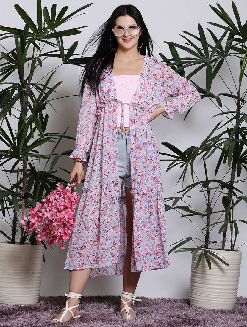 women white polyester regular shrug