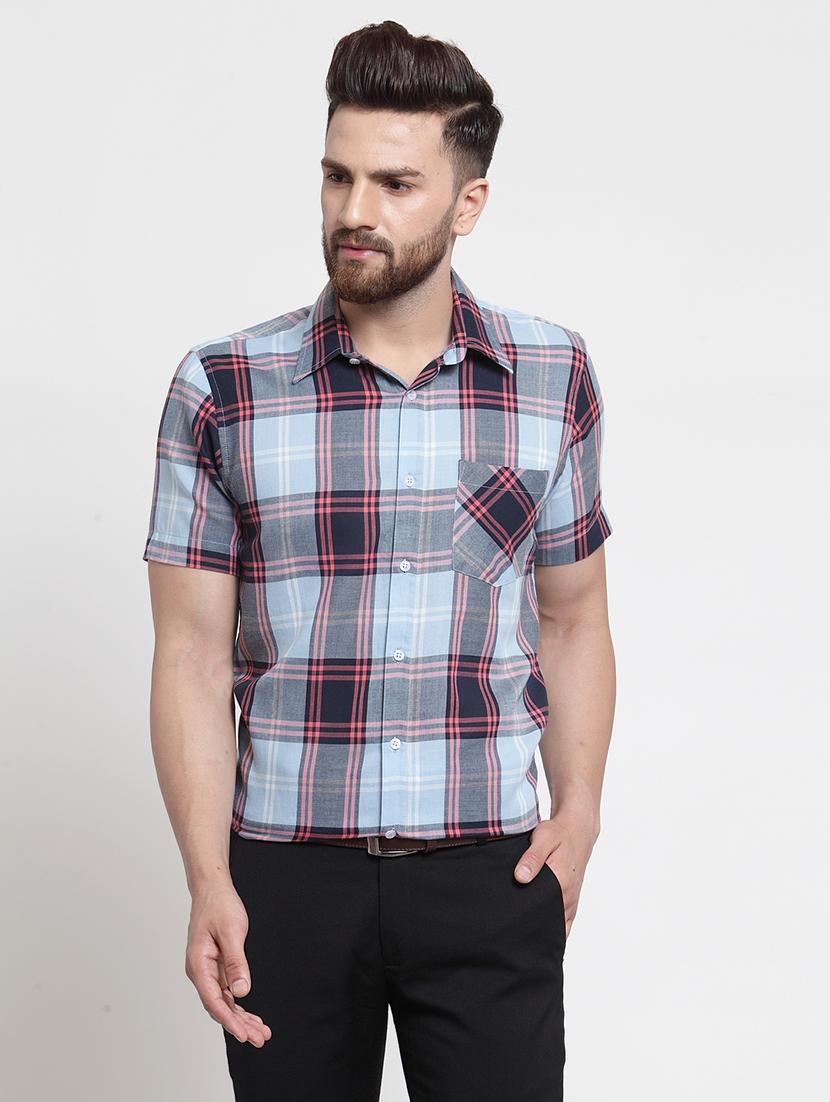 men checkered cotton casual shirt - 21308075 - Zoom Image - 0
