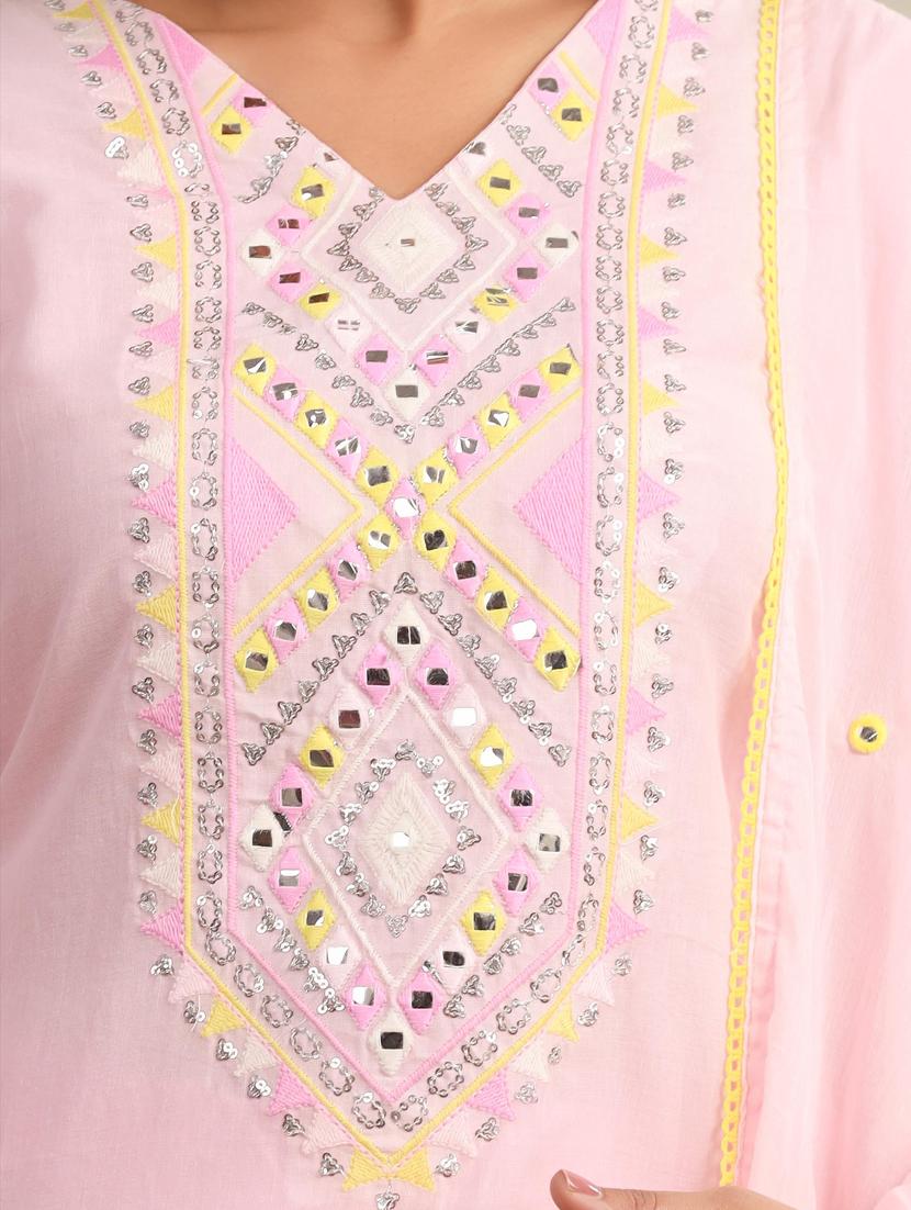 women kurta palazzo set wit dupatta - 21308129 - Standard Image - 6