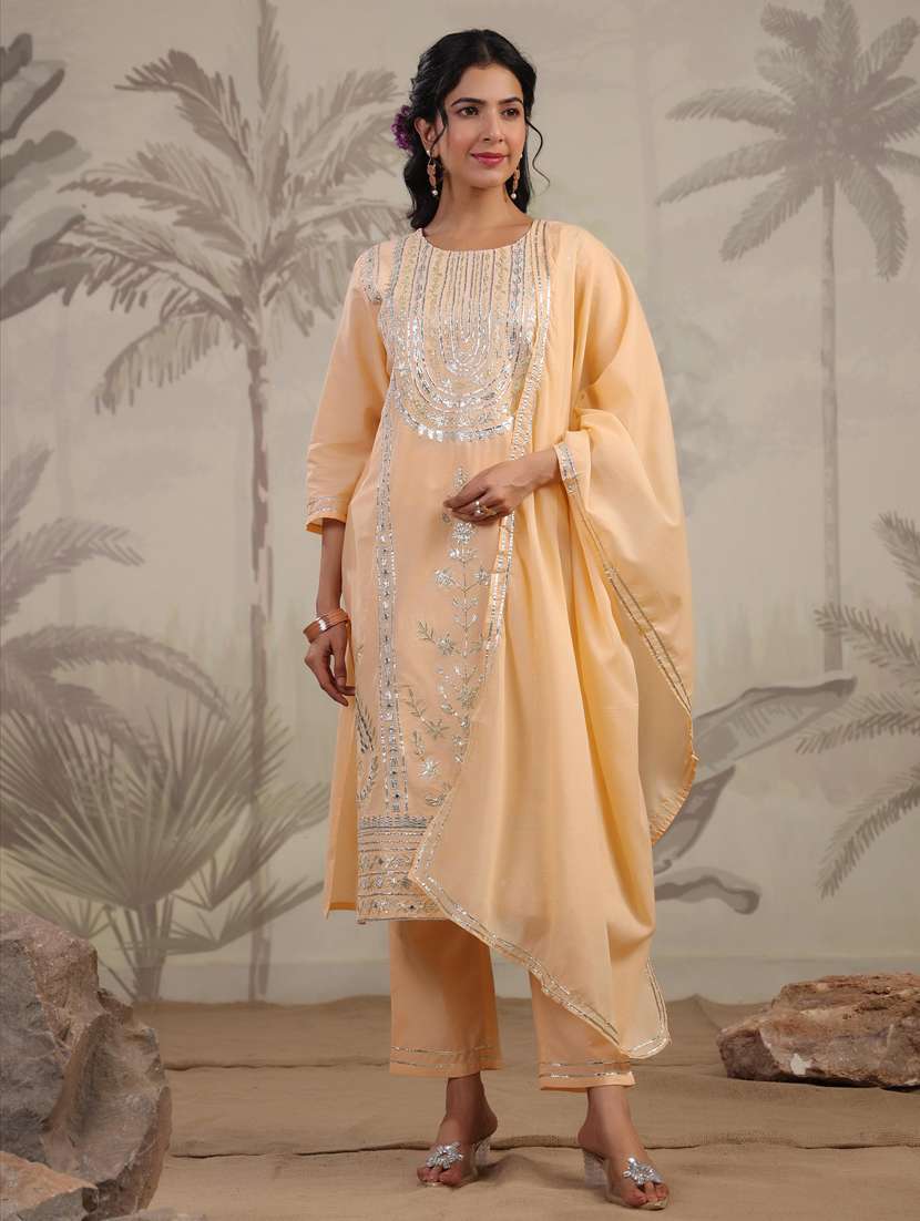 women kurta pant set with dupatta