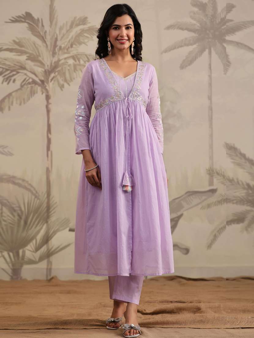 women kurta jacket set with pant