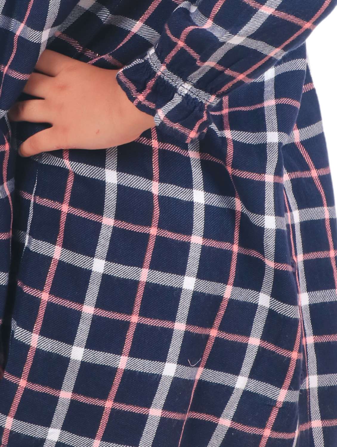 navy blue cotton frock - 21308253 -  Standard Image - 4