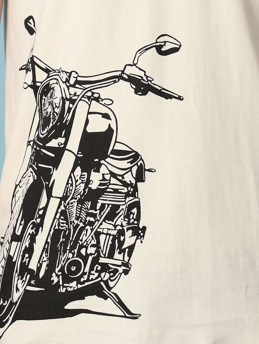 men front print short sleeve t-shirt - 21308486 -  Standard Image - 4