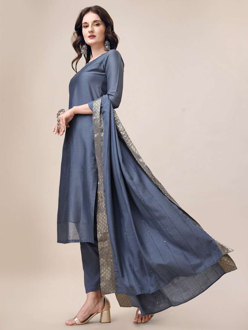 women kurta pant set with dupatta - 21308886 -  Standard Image - 1