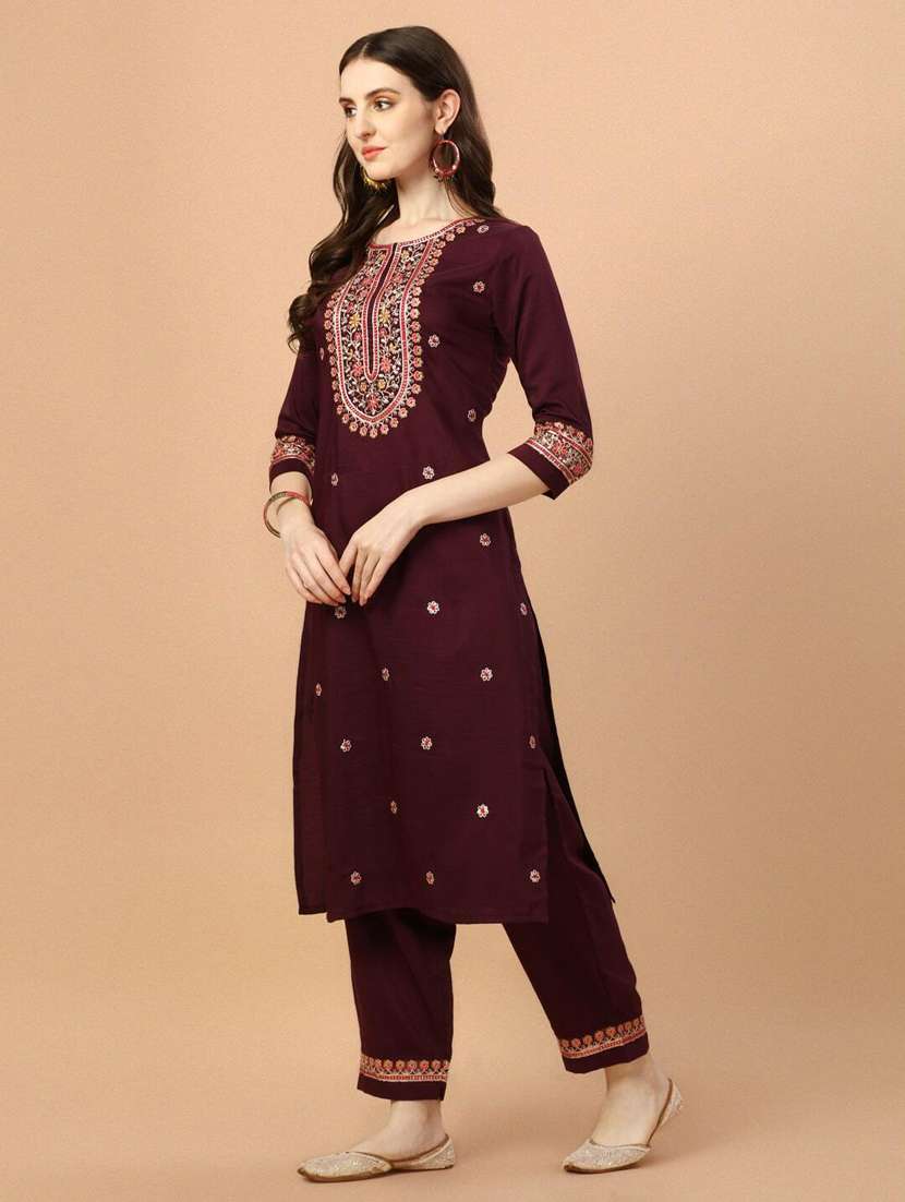 women kurta pant set with dupatta - 21309024 -  Standard Image - 1