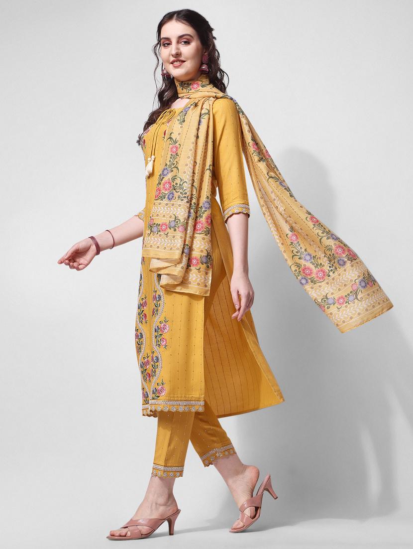 women kurta pant set with dupatta - 21309051 -  Standard Image - 1