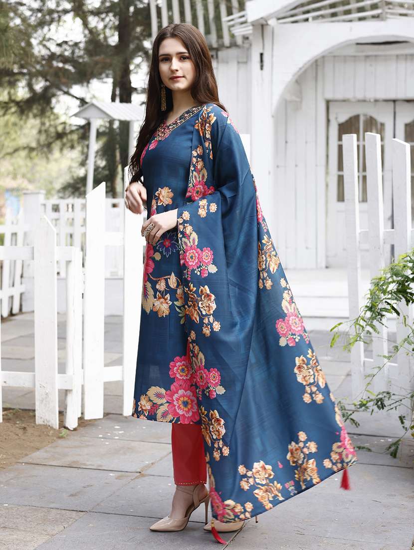 women kurta pant set with dupatta - 21309090 -  Standard Image - 1