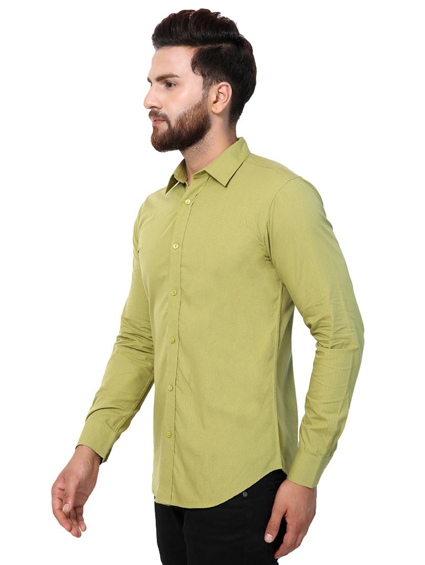 men long sleeved solid casual shirt - 21309319 -  Standard Image - 1
