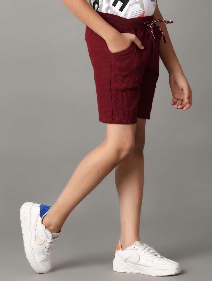 boys mid-rise solid three-fourth - 21311028 -  Standard Image - 1