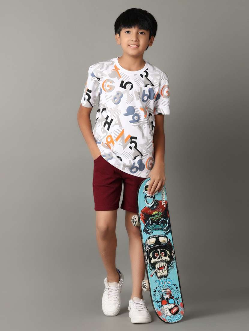boys mid-rise solid three-fourth - 21311028 -  Standard Image - 4