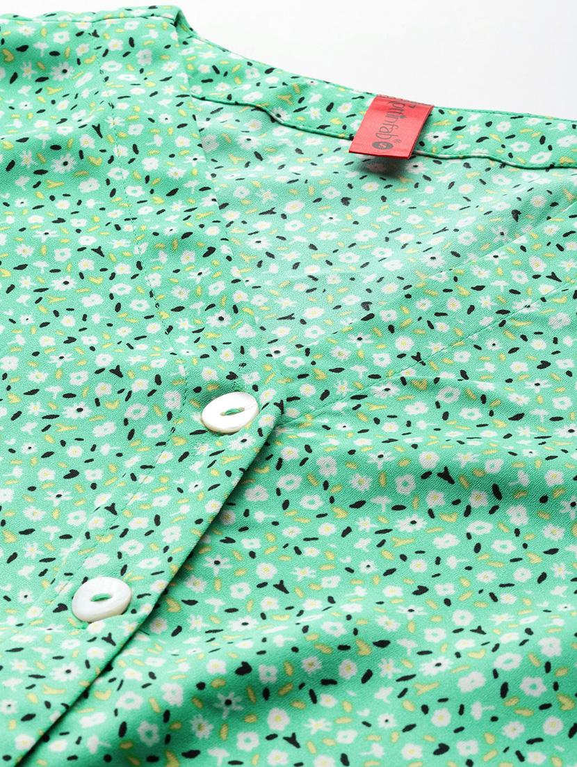 women printed button down a-line dress - 21313879 - Standard Image - 4