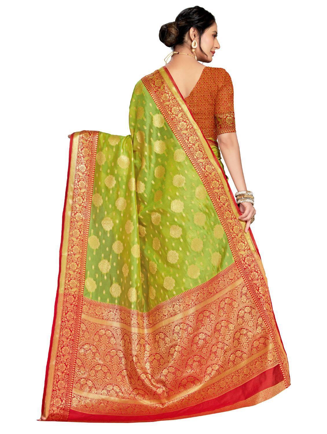 women self design banarasi saree with blouse - 21317356 -  Standard Image - 1