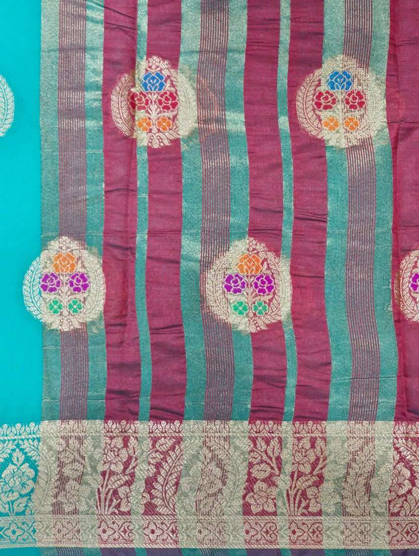 women self design banarasi saree with blouse - 21317364 -  Standard Image - 4