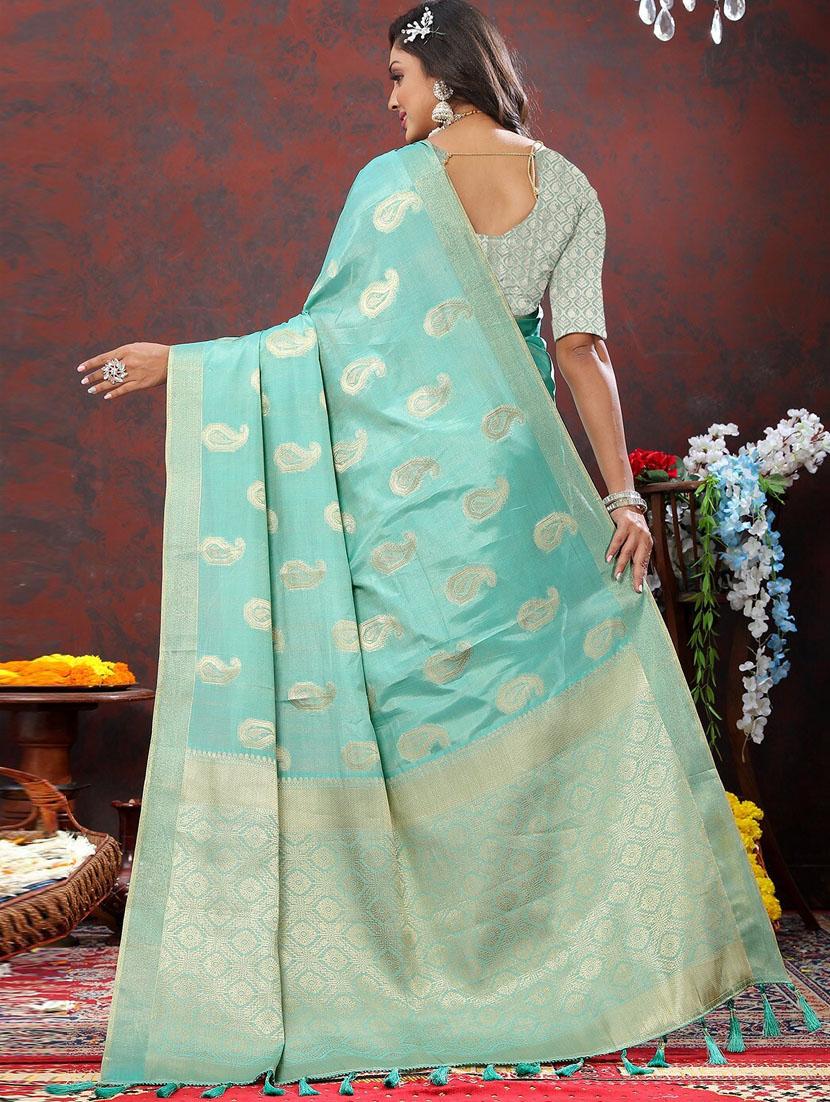 women self design banarasi saree with blouse - 21317396 -  Standard Image - 1