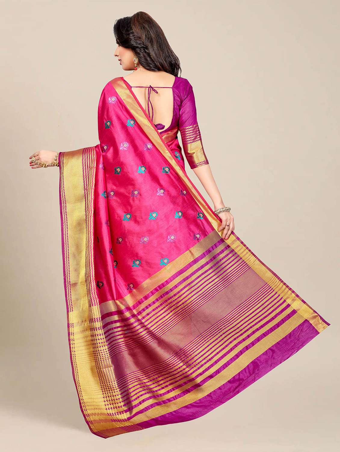women self design banarasi saree with blouse - 21317625 -  Standard Image - 1