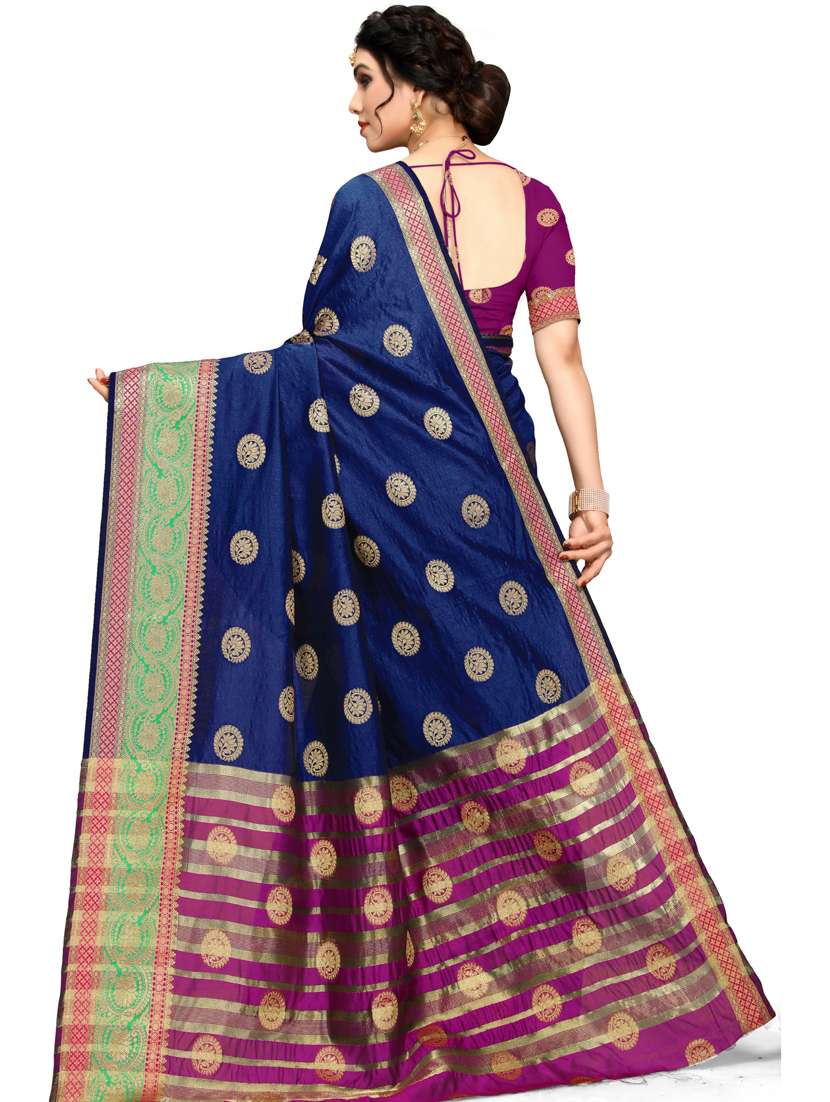 women self design banarasi saree with blouse - 21317661 -  Standard Image - 1