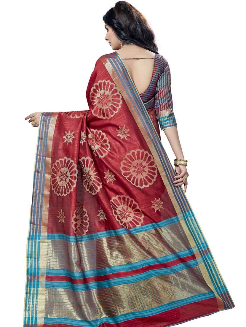 women self design kanjivaram saree with blouse - 21317688 -  Standard Image - 1
