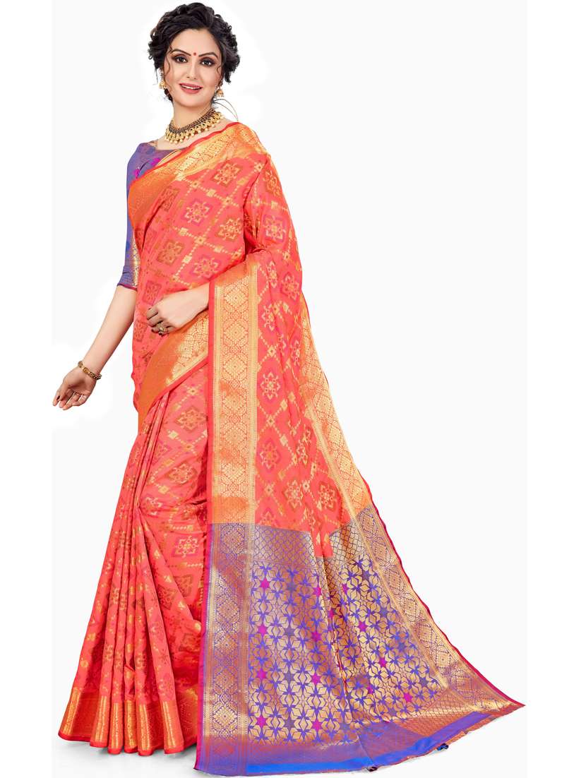 women self design banarasi saree with blouse - 21317805 -  Standard Image - 1