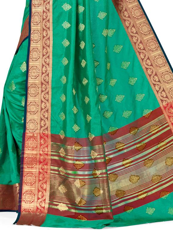 women self design kanjivaram saree with blouse - 21317807 - Standard Image - 1