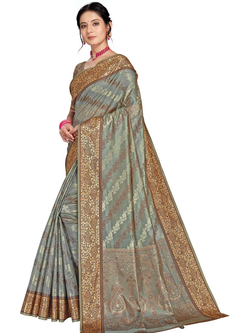 women self design banarasi saree with blouse - 21317810 - Standard Image - 1