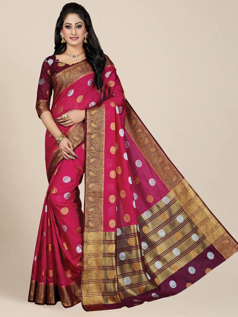 women self design kanjivaram saree with blouse - 21317853 - Zoom Image - 0