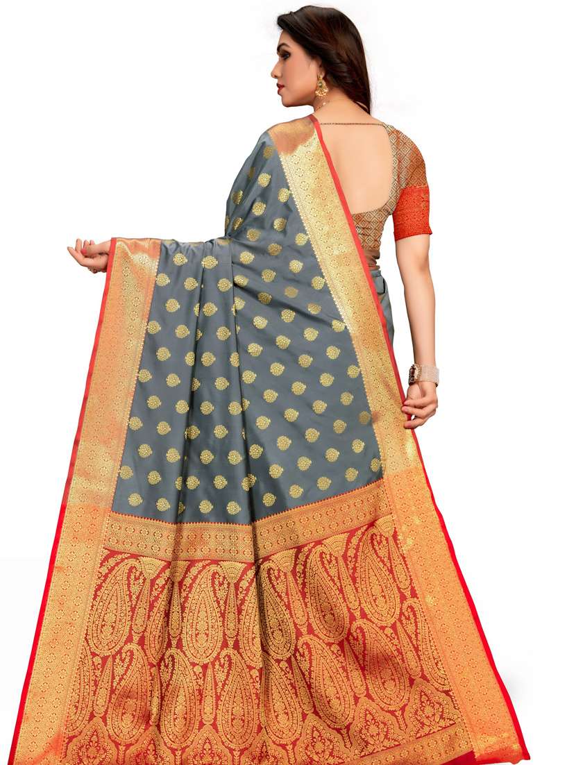 women self design banarasi saree with blouse - 21317855 -  Standard Image - 1