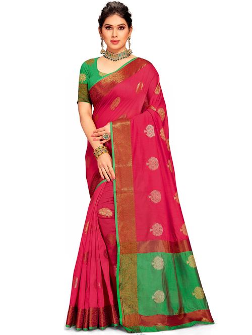 women self design handloom saree with blouse - 21317886 - Standard Image - 0