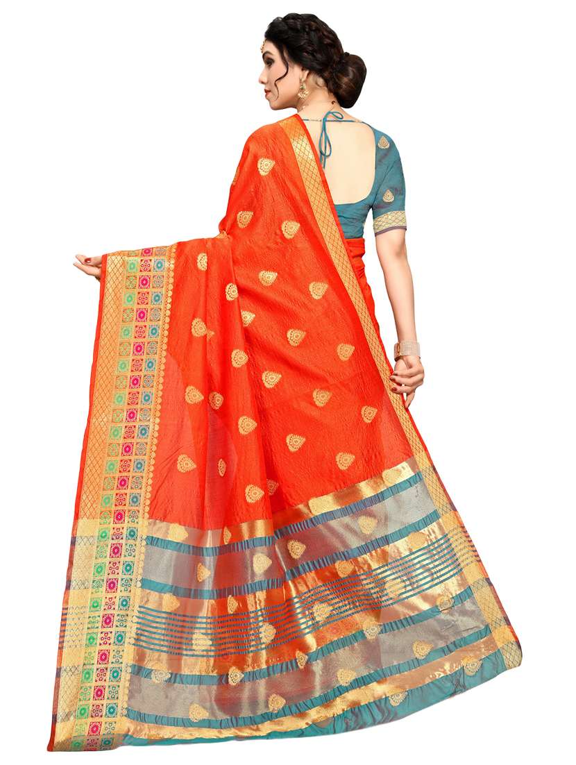 women self design banarasi saree with blouse - 21317913 -  Standard Image - 1