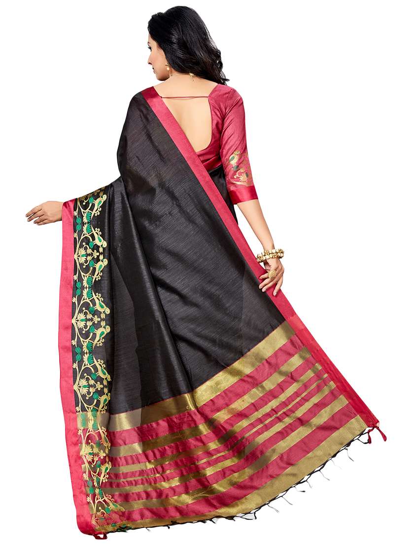 women self design kanjivaram saree with blouse - 21317919 -  Standard Image - 1