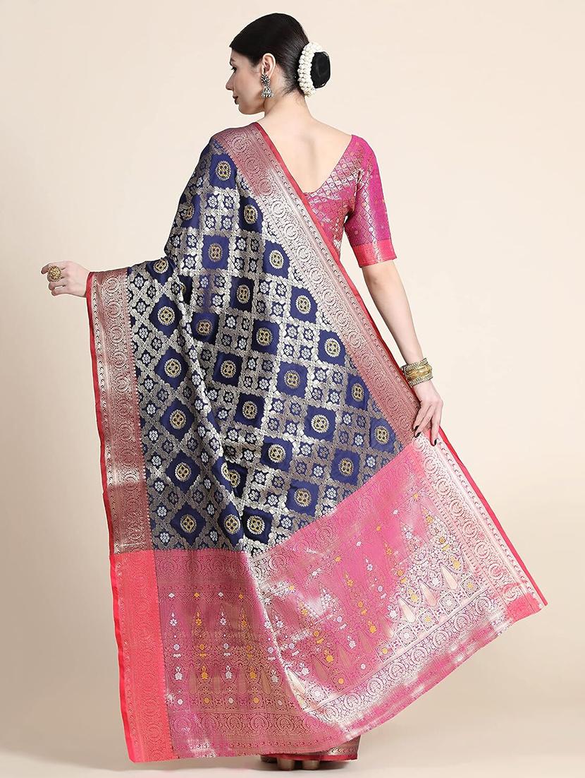 women self design patola saree with blouse - 21317930 - Standard Image - 1