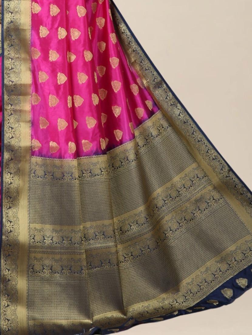 women self design kanjivaram saree with blouse - 21318015 - Standard Image - 4