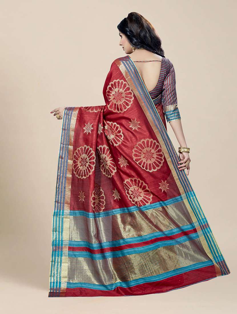 women self design kanjivaram saree with blouse - 21318099 -  Standard Image - 1