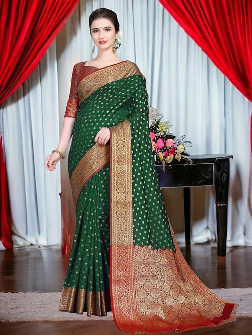 women self design banarasi saree with blouse - 21318133 - Standard Image - 0
