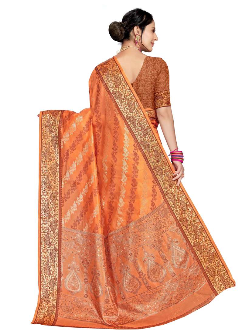 women self design banarasi saree with blouse - 21318173 -  Standard Image - 1