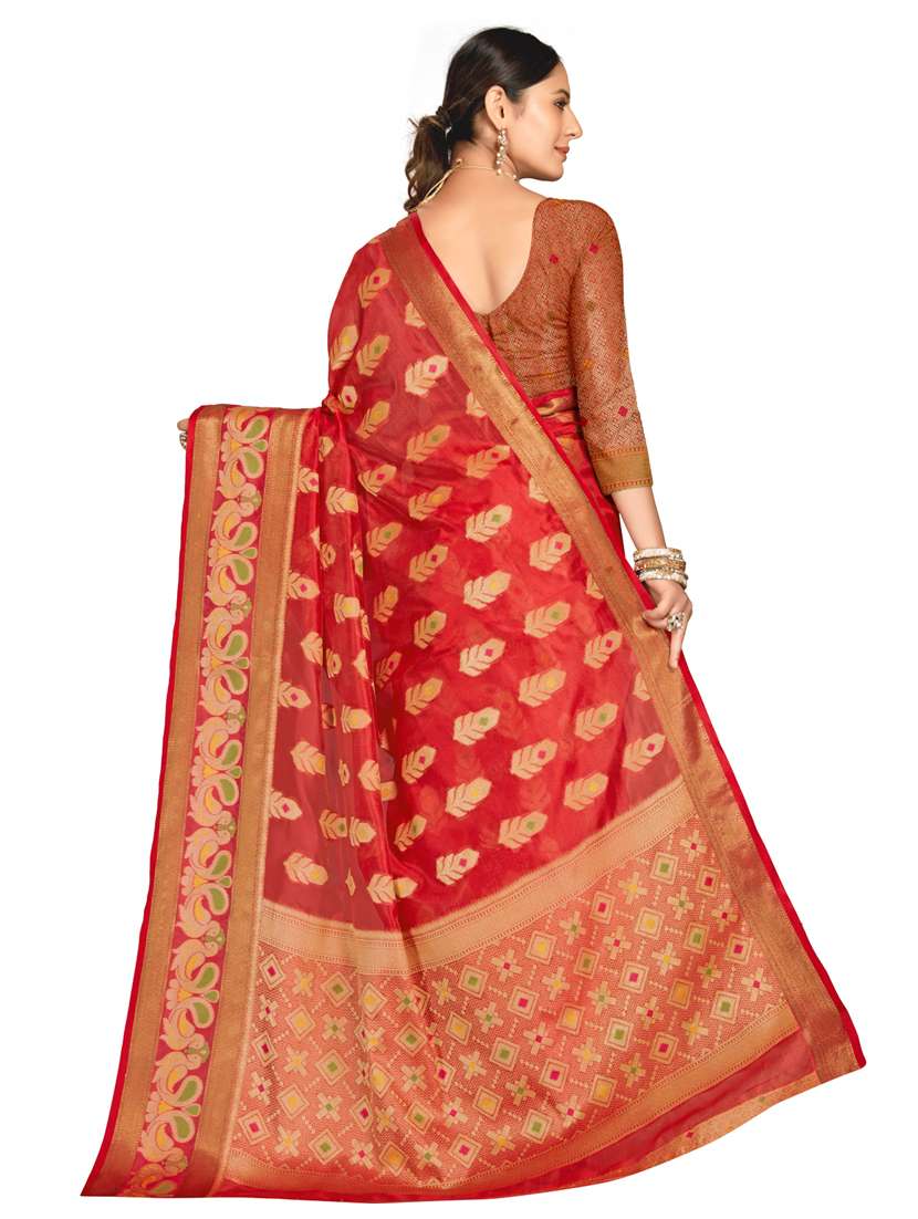 women self design banarasi saree with blouse - 21318197 -  Standard Image - 1