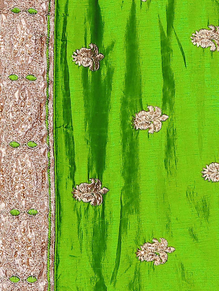 women embroidered half & half saree with blouse - 21318269 - Standard Image - 4
