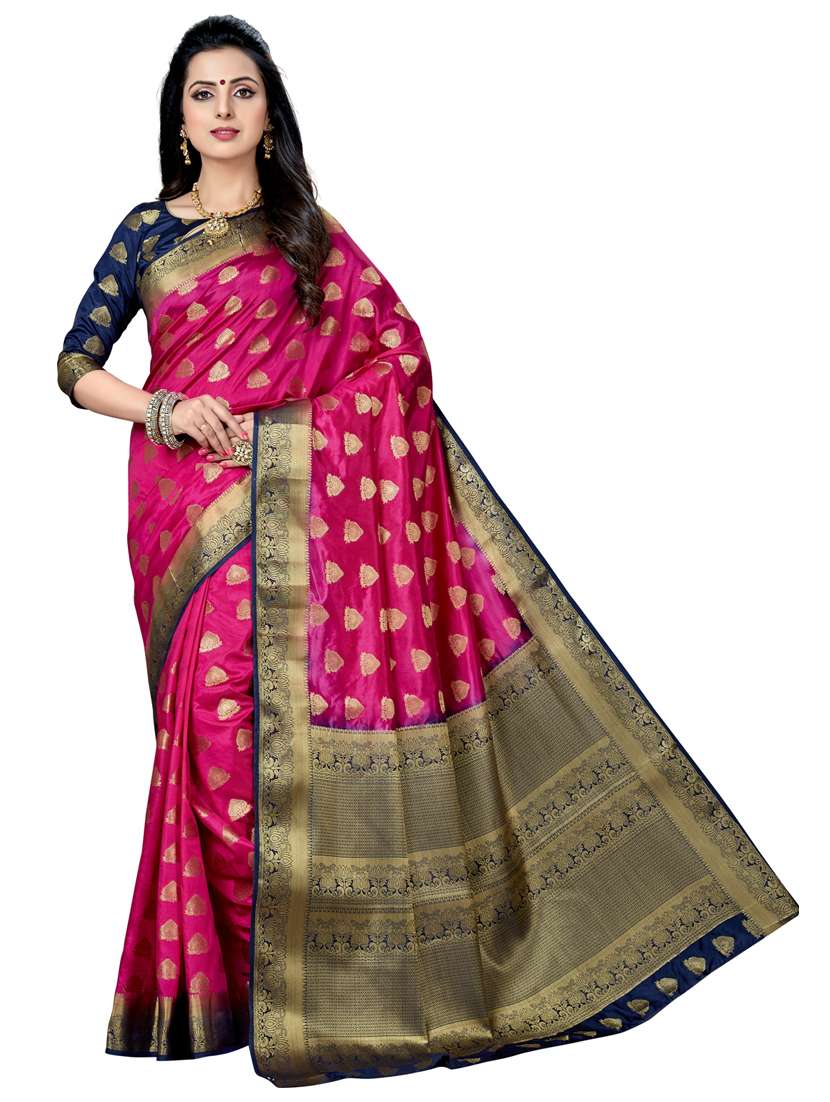 women self design banarasi saree with blouse - 21318316 - Zoom Image - 0