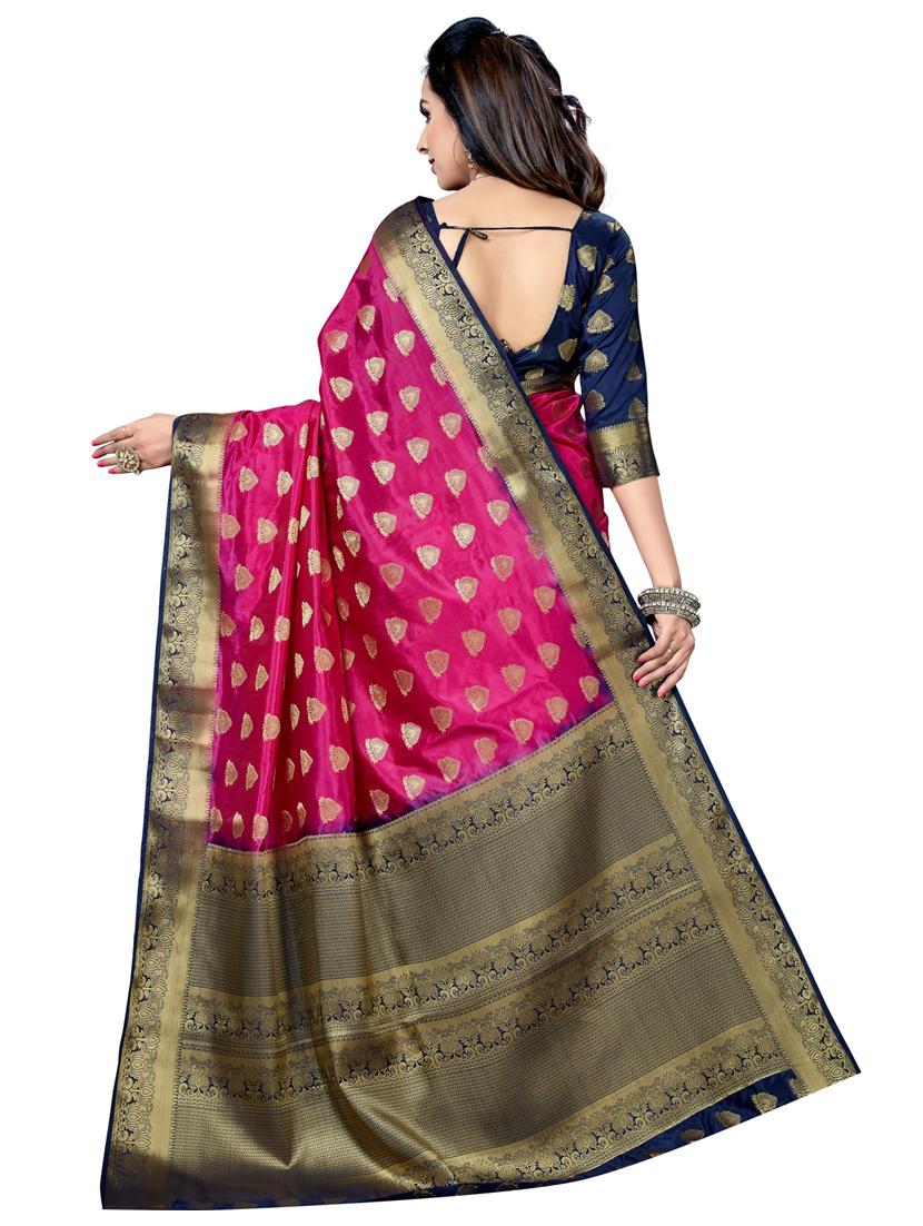 women self design banarasi saree with blouse - 21318316 - Standard Image - 1