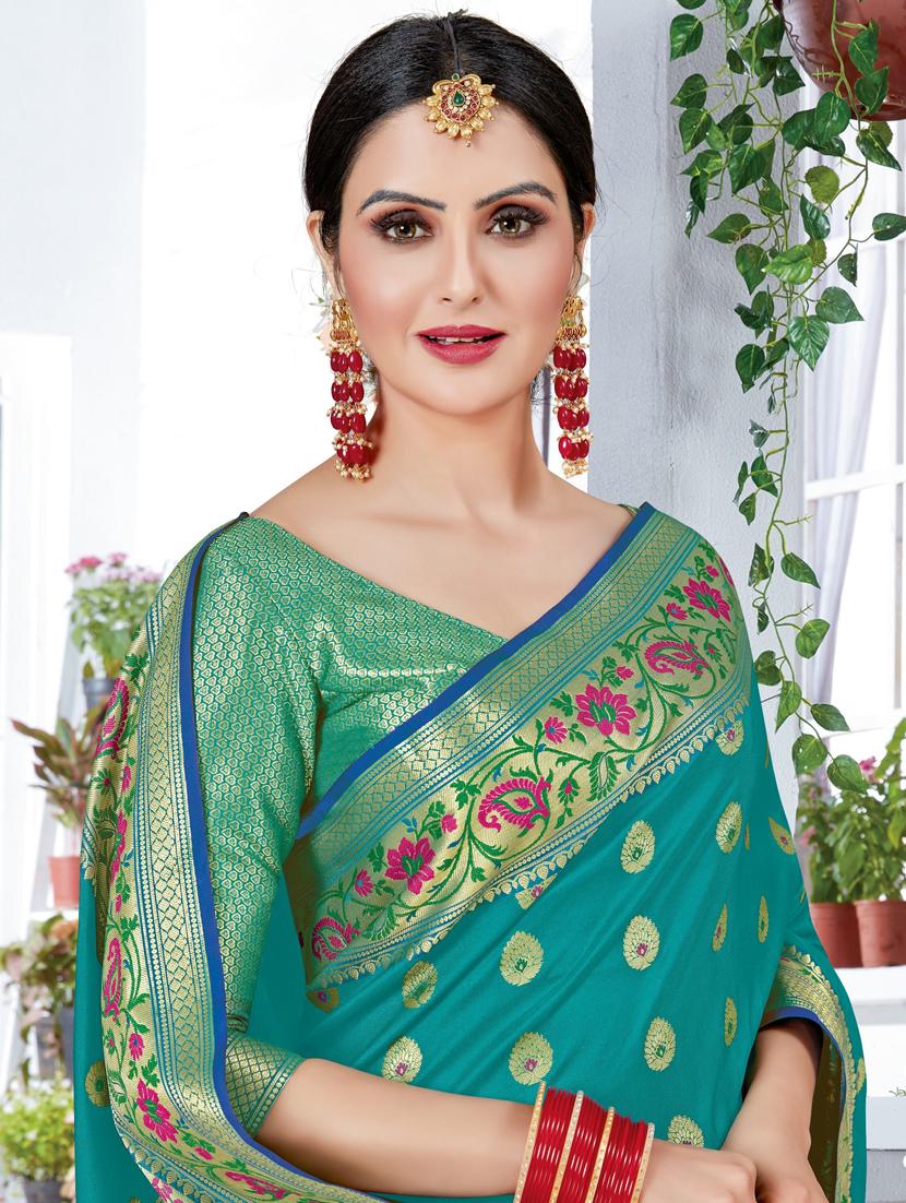 women self design banarasi saree with blouse - 21318342 - Standard Image - 1