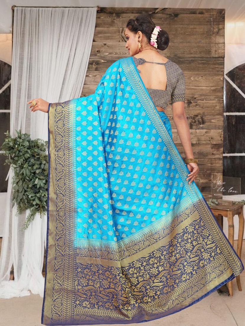 women self design banarasi saree with blouse - 21318491 - Standard Image - 1