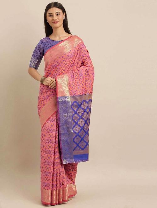 women self design banarasi saree with blouse - 21318500 -  Standard Image - 0