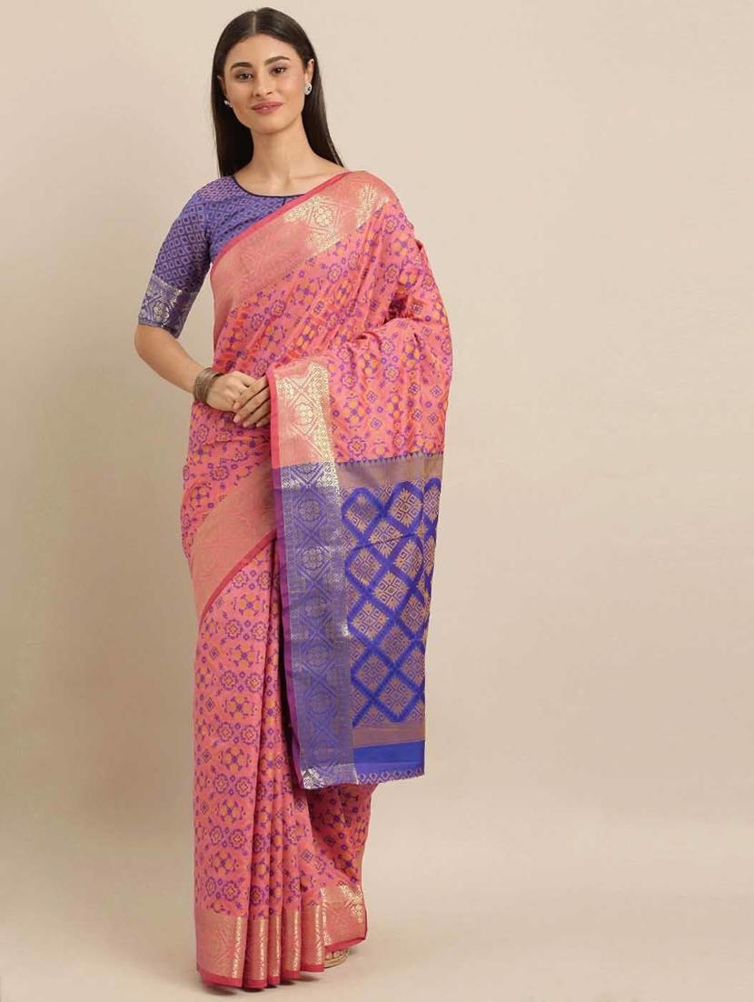women self design banarasi saree with blouse - 21318500 -  Zoom Image - 0